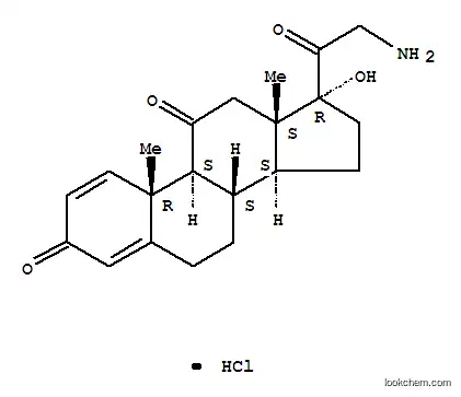 Molecular Structure of 744254-12-4 (21-Amino-17-hydroxypregna-1,4-diene-3,11,20-trione hydrochloride)