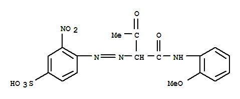 Benzenesulfonic acid,4-[2-[1-[[(2-methoxyphenyl)amino]carbonyl]-2-oxopropyl]diazenyl]-3-nitro-