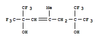 (E)-1,1,1,7,7,7-hexafluoro-4-methyl-2,6-bis(trifluoromethyl)hept-3-ene -2,6-diol