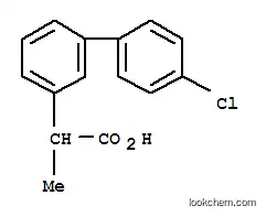 Molecular Structure of 75852-56-1 (4'-Chloro-alpha-methyl-3-biphenylacetic acid)
