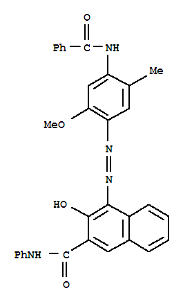 2-Naphthalenecarboxamide,4-[2-[4-(benzoylamino)-2-methoxy-5-methylphenyl]diazenyl]-3-hydroxy-N-phenyl-
