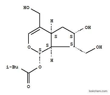Molecular Structure of 76319-15-8 (Cyclopenta(c)pyran-4,7-dimethanol, 1,4a,5,6,7,7a-hexahydro-1,6-dihydro xy-, 1-isovalerate)