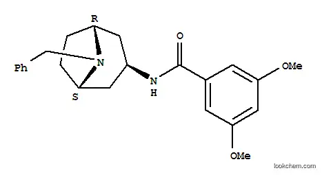 Molecular Structure of 76352-22-2 (N-(8-benzyl-8-azabicyclo[3.2.1]oct-3-yl)-3,5-dimethoxy-benzamide)