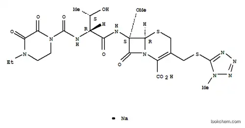 Molecular Structure of 76648-01-6 (Cefbuperazone sodium)