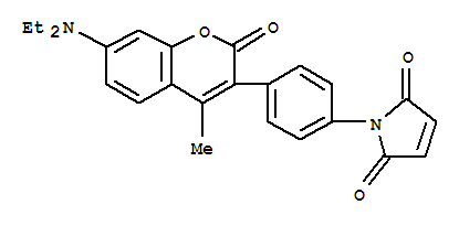 1H-Pyrrole-2,5-dione,1-[4-[7-(diethylamino)-4-methyl-2-oxo-2H-1-benzopyran-3-yl]phenyl]-(76877-33-3)