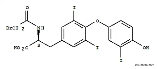 L-Tyrosine, N-(bromoacetyl)-O-(4-hydroxy-3-iodophenyl)-3,5-diiodo-