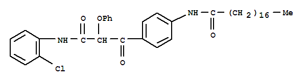 Benzenepropanamide,N-(2-chlorophenyl)-b-oxo-4-[(1-oxooctadecyl)amino]-a-phenoxy-