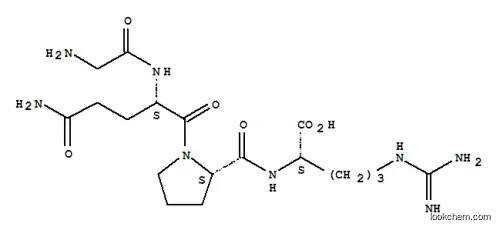Molecular Structure of 77727-17-4 ((2S)-2-[[(2S)-1-[(2S)-2-[(2-aminoacetyl)amino]-4-carbamoyl-butanoyl]pyrrolidine-2-carbonyl]amino]-5-(diaminomethylideneamino)pentanoic acid)