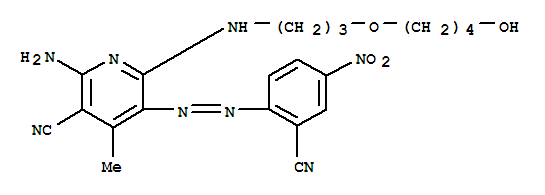 3-PYRIDINECARBONITRILE,2-AMINO-5-[(2-CYANO-4-NITROPHENYL)AZO]-6-[[3-(4-HYDROXYBUTOXY)PROPYL]AMINO]-4-METHYL-