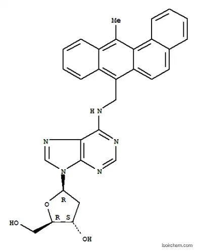 Molecular Structure of 78493-10-4 (N(6)-(12-methylbenzanthracenyl-7-methyl)deoxyadenosine)