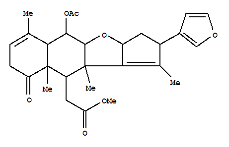 2H-Cyclopenta[b]naphtho[2,3-d]furan-10-carboxylicacid,5-(acetyloxy)-2-(3-furanyl)-3,3a,4a,5,5a,8,9,9a,10,10a-decahydro-1,6,9a,10a-tetramethyl-9-oxo-,methyl ester, (2R,3aS,4aS,5R,5aS,9aR,10S,10aR)-