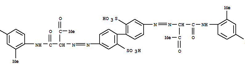 [1,1'-Biphenyl]-2,2'-disulfonicacid,4,4'-bis[2-[1-[[(2,4-dimethylphenyl)amino]carbonyl]-2-oxopropyl]diazenyl]-