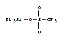 Molecular Structure of 79271-56-0 (Methanesulfonic acid,1,1,1-trifluoro-, triethylsilyl ester)