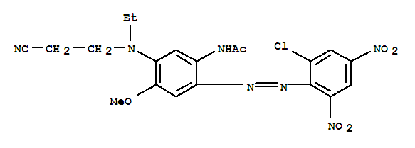 Acetamide,N-[2-[2-(2-chloro-4,6-dinitrophenyl)diazenyl]-5-[(2-cyanoethyl)ethylamino]-4-methoxyphenyl]-