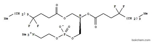 Molecular Structure of 79962-98-4 (1,2-4,4-difluoromyristoyl-sn-glycero-3-phosphorylcholine)