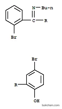 Molecular Structure of 80018-38-8 (2-(n-Butylimino-(2-bromophenyl)methyl)-4-bromophenol)