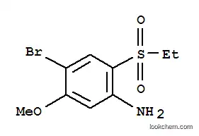 Molecular Structure of 80036-87-9 (4-bromo-2-(ethylsulphonyl)-5-methoxyaniline)