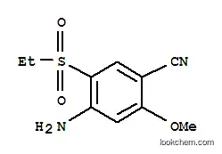 Molecular Structure of 80036-88-0 (4-amino-5-(ethylsulphonyl)-2-methoxybenzonitrile)