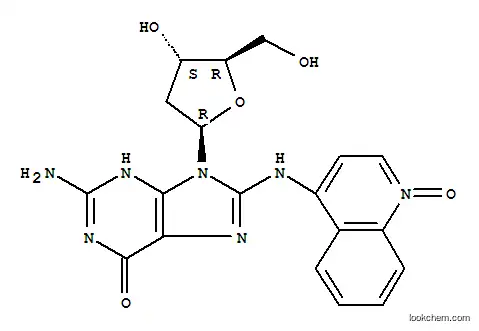 Molecular Structure of 80038-04-6 (N-(deoxyguanosin-C(8)-yl)-4-aminoquinoline 1-oxide)