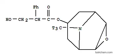 Molecular Structure of 80324-61-4 (SCOPOLAMINE HYDROCHLORIDE, [N-METHYL-3H])