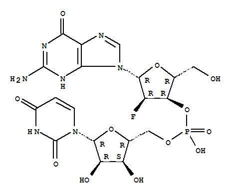 2'-DEOXY-2'-FLUOROGUANYLYL-(3'-5')URIDINE