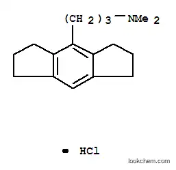 Molecular Structure of 80761-08-6 (1,2,3,5,6,7-Hexahydro-N,N-dimethyl-s-indacene-4-propanamine hydrochlor ide)