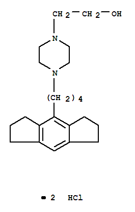 1-Piperazineethanol,4-[4-(1,2,3,5,6,7-hexahydro-s-indacen-4-yl)butyl]-, hydrochloride (1:2)