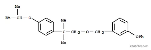 Molecular Structure of 80874-15-3 (1-((2-(4-(1-Methylpropoxy)phenyl)-2-methylpropoxy)methyl)-3-phenoxyben zene)