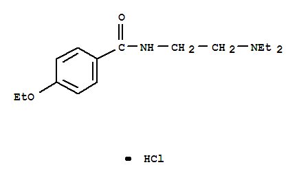 Benzamide,N-[2-(diethylamino)ethyl]-4-ethoxy-, hydrochloride (1:1)