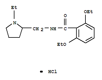 2,6-diethoxy-N-[(1-ethylpyrrolidin-1-ium-2-yl)methyl]benzamide chloride