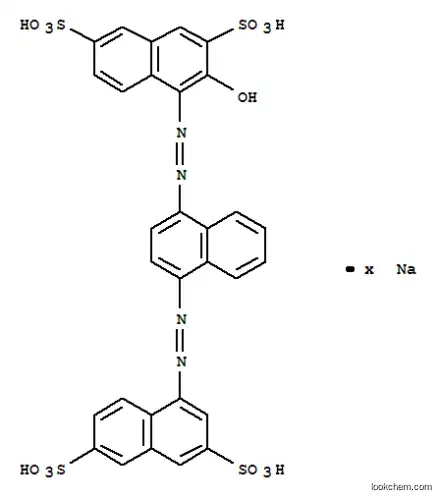 Molecular Structure of 83006-52-4 (4-[[4-[(3,6-disulpho-1-naphthyl)azo]-1-naphthyl]azo]-3-hydroxynaphthalene-2,7-disulphonic acid, sodium salt)