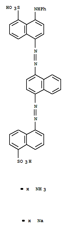 1-Naphthalenesulfonicacid,8-(phenylamino)-5-[2-[4-[2-(5-sulfo-1-naphthalenyl)diazenyl]-1-naphthalenyl]diazenyl]-,ammonium sodium salt (1: : )