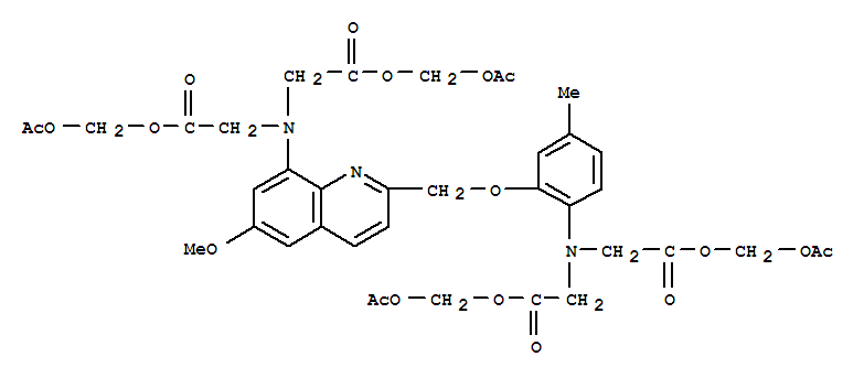 acetyloxymethyl 2-[N-[2-(acetyloxymethoxy)-2-oxoethyl]-2-[[8-[bis[2-(acetyloxymethoxy)-2-oxoethyl]amino]-6-methoxyquinolin-2-yl]methoxy]-4-methylanilino]acetate
