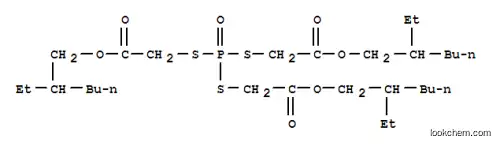 Molecular Structure of 83547-95-9 (2-ethylhexyl 10-ethyl-4-[[2-[(2-ethylhexyl)oxy]-2-oxoethyl]thio]-7-oxo-8-oxa-3,5-dithia-4-phosphatetradecanoate 4-oxide)