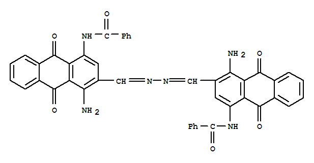 83721-52-2,N,N'-[azinobis[methylidyne(4-amino-9,10-dihydro-9,10-dioxoanthracene-3,1-diyl)]]bisbenzamide,N,N’-[azinobis[methylidyne(4-amino-9,10-dihydro-9,10-dioxoanthracene-3,1-diyl)]]bisbenzamide;Benzamide, N,N’-[azinobis[methylidyne( 4-amino-9,10-dihydro-9,10-dioxo-3,1-anthracenediyl )]]bis-