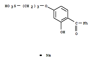 1-Propanesulfonic acid,3-(4-benzoyl-3-hydroxyphenoxy)-, sodium salt (1:1)
