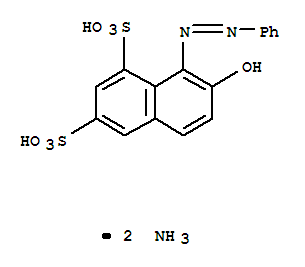 1,3-Naphthalenedisulfonicacid, 7-hydroxy-8-(2-phenyldiazenyl)-, ammonium salt (1:2)