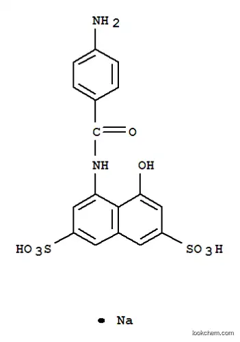 Molecular Structure of 83929-49-1 (sodium hydrogen 4-[(4-aminobenzoyl)amino]-5-hydroxynaphthalene-2,7-disulphonate)