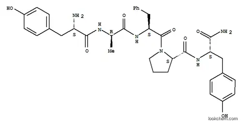 Molecular Structure of 83936-24-7 ((D-ALA2,D-PRO4,TYR5)-BETA-CASOMORPHIN (1-5) AMIDE)