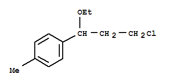 Benzene,1-(3-chloro-1-ethoxypropyl)-4-methyl-
