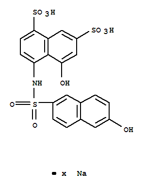 1,7-Naphthalenedisulfonicacid, 5-hydroxy-4-[[(6-hydroxy-2-naphthalenyl)sulfonyl]amino]-, sodium salt(1: )