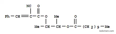 Molecular Structure of 84006-52-0 (2-((2-Cyano-3-phenyl-1-oxo-2-propenyl)oxy)-1-methylpropyl undecanoate)