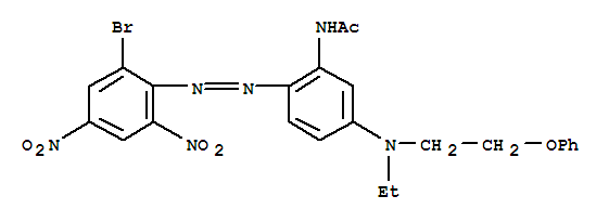 Acetamide,N-[2-[2-(2-bromo-4,6-dinitrophenyl)diazenyl]-5-[ethyl(2-phenoxyethyl)amino]phenyl]-