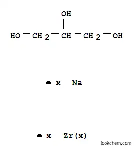 Molecular Structure of 84074-44-2 (propane-1,2,3-triol, sodium zirconium salt)