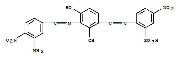 Benzenesulfonic acid,2-[2-[3-[2-(3-amino-4-nitrophenyl)diazenyl]-2,4-dihydroxyphenyl]diazenyl]-5-nitro-