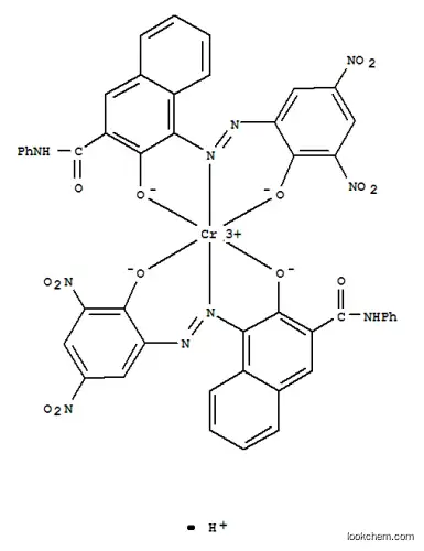 Molecular Structure of 84179-66-8 (Chromate(1-),bis[3-(hydroxy-kO)-4-[2-[2-(hydroxy-kO)-3,5-dinitrophenyl]diazenyl-kN1]-N-phenyl-2-naphthalenecarboxamidato(2-)]-,hydrogen (1:1))