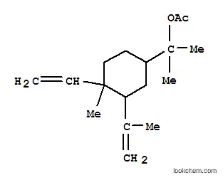 Molecular Structure of 84434-64-0 (alpha,alpha,4-trimethyl-3-(1-methylvinyl)-4-vinylcyclohexylmethyl acetate)