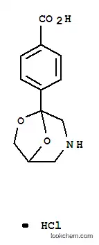 Molecular Structure of 84508-86-1 (4-(7,8-dioxa-3-azabicyclo[3.2.1]oct-1-yl)benzoic acid hydrochloride)