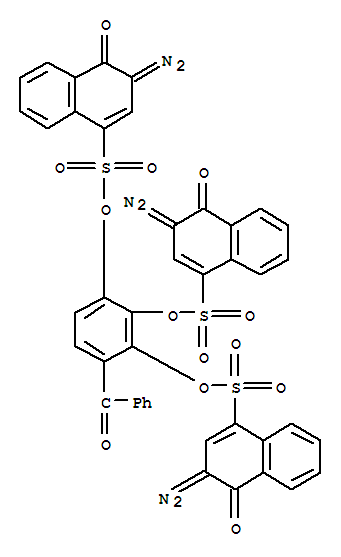 1-Naphthalenesulfonicacid, 3-diazo-3,4-dihydro-4-oxo-, 1,1',1''-(4-benzoyl-1,2,3-benzenetriyl) ester