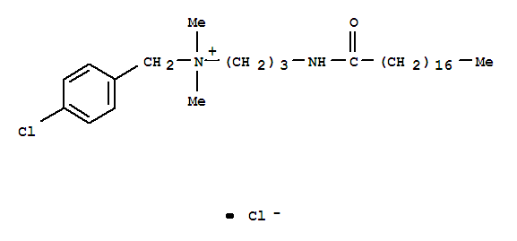 Benzenemethanaminium,4-chloro-N,N-dimethyl-N-[3-[(1-oxooctadecyl)amino]propyl]-, chloride (1:1)